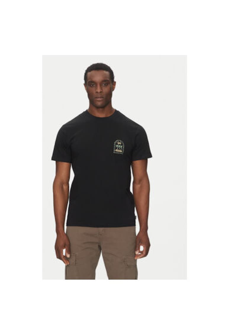Tricou barbati EBYZT00308-BLK - Bumbac - Negru