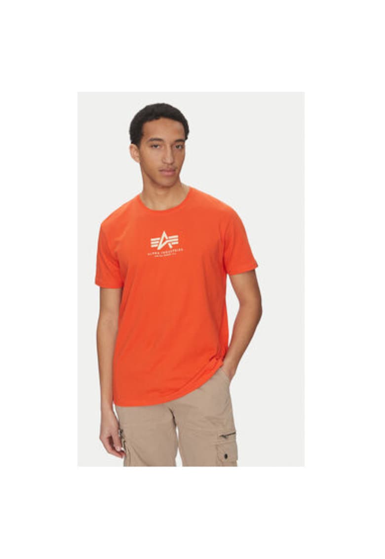 Tricou barbati 118533 - Bumbac - Portocaliu - Portocaliu