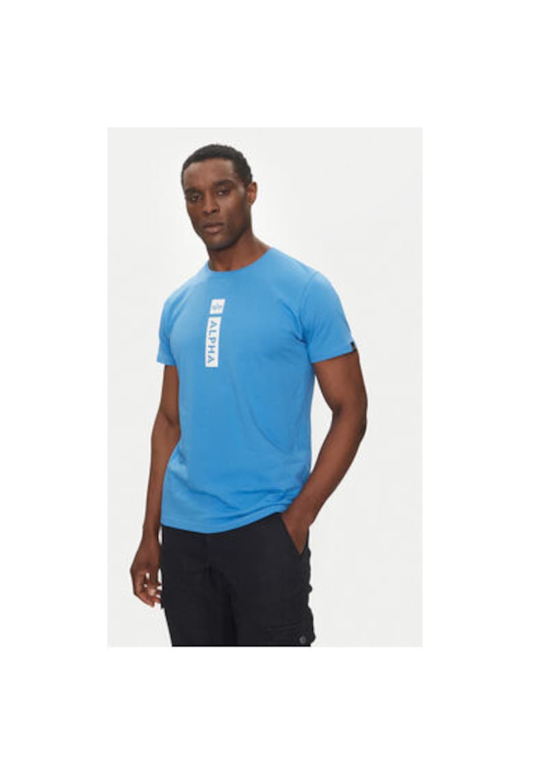 Tricou barbati 146509 - Bumbac - Albastru