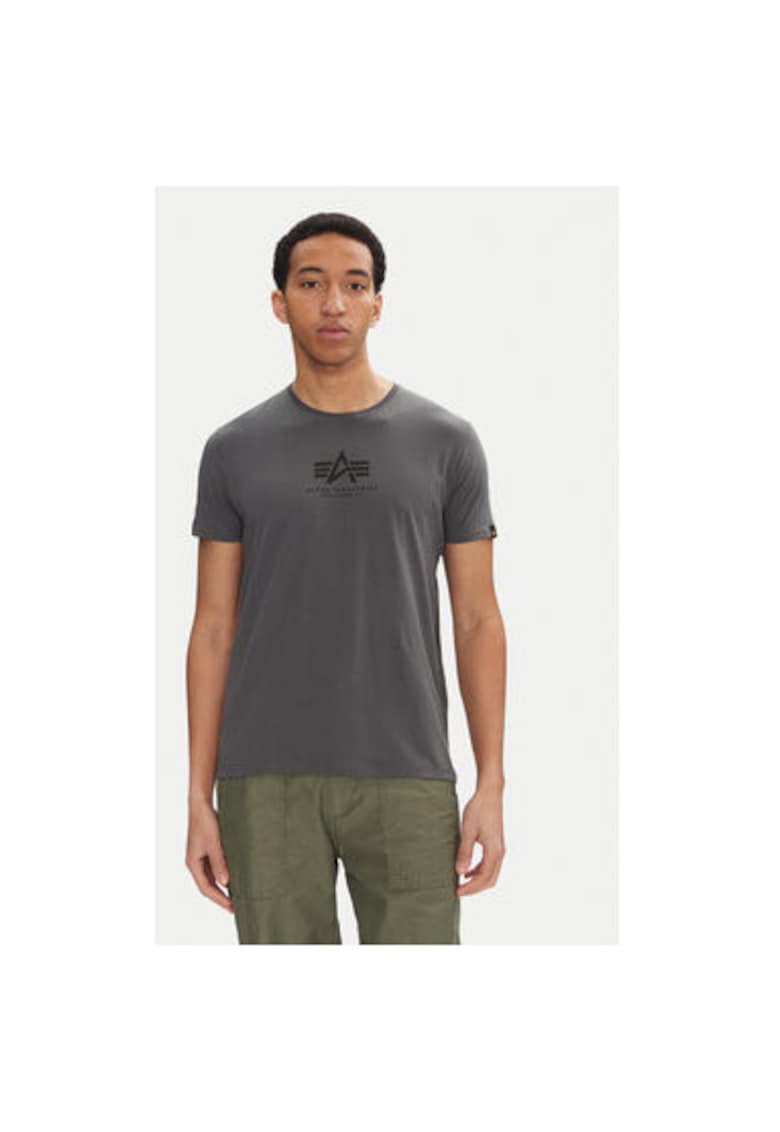 Alpha Industries Tricou barbati 118533 - Bumbac - Negru - Negru