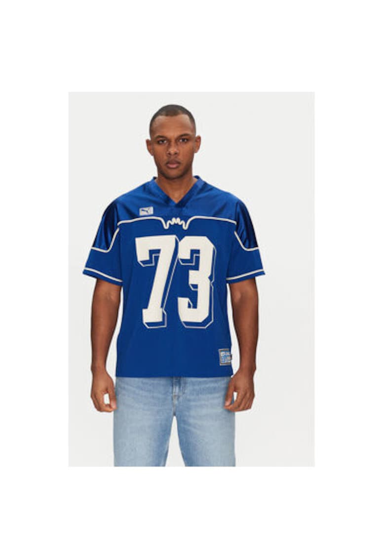 Tricou barbati 630254 - Poliester reciclat - Albastru - Albastru