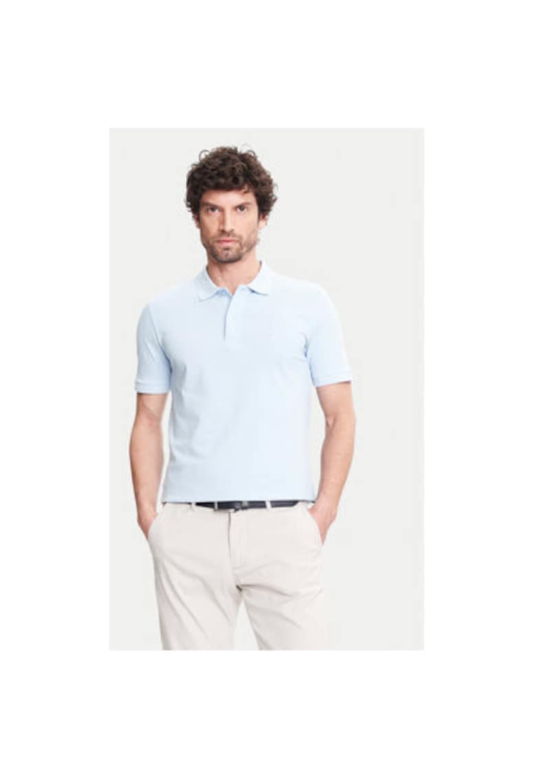 Tricou Polo barbati C5 21354.2110 - Bumbac - Albastru deschis - Albastru deschis