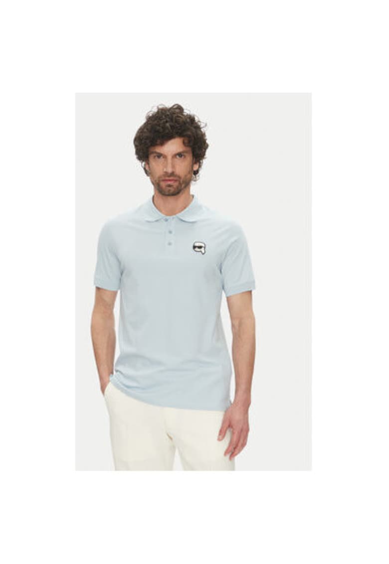 Tricou polo barbati 745710 552224 - Bumbac organic - Albastru deschis