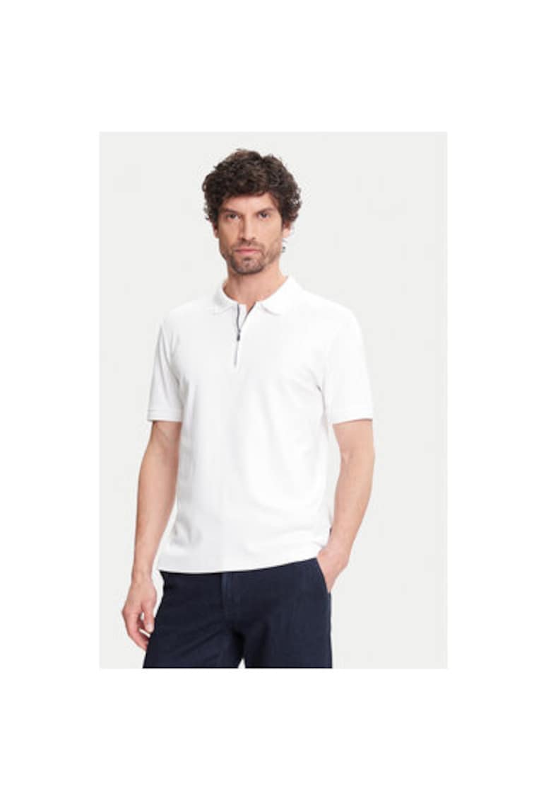Tricou Polo barbati C5 21455.2119 - Bumbac - Alb - Alb