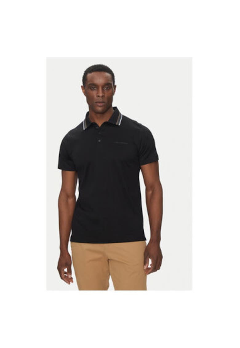 Tricou polo barbati 745002 552200 - Bumbac - Negru Tricou polo barbati 745002 552200 - Bumbac - Negru