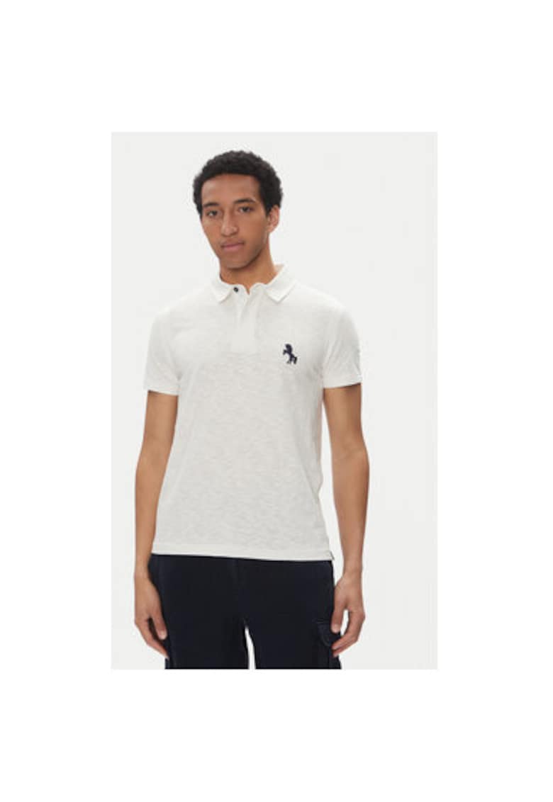 Tricou polo barbati  251PO1857J680 - Bumbac - Alb