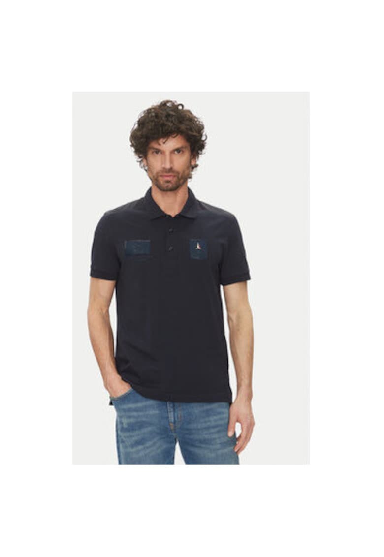 Tricou polo barbati  251PO1854J593 - Bumbac - Bleumarin