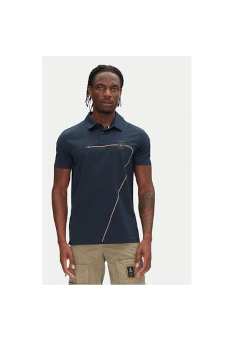 Tricou Polo barbati  251PO1862J682 - Bumbac - Bleumarin