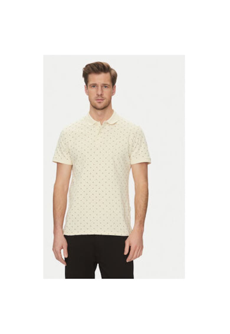 Tricou polo barbati 20718261 - Bumbac - Bej