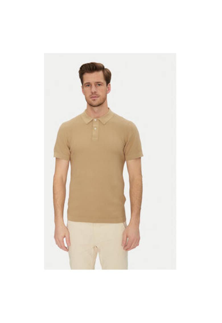 Tricou polo barbati 20718361 - Bumbac - Bej