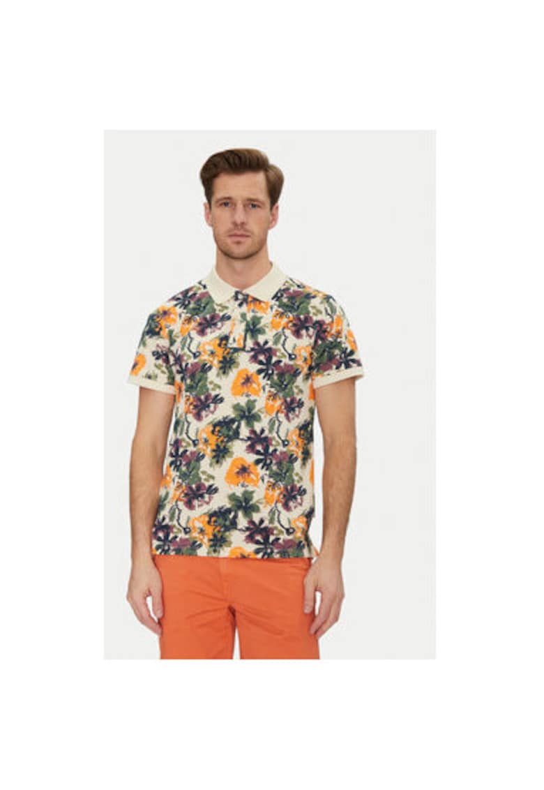 Tricou polo barbati 20718253 - Bumbac - Bej