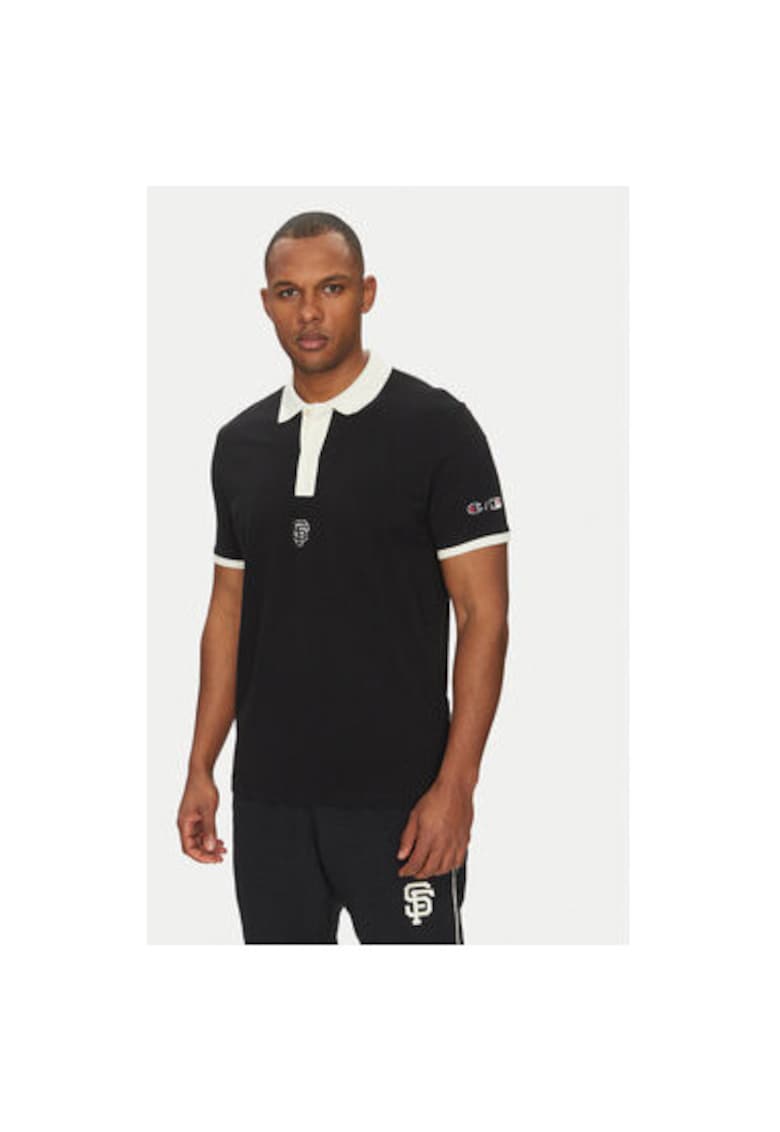 Tricou polo barbati 221044 - Bumbac - Negru