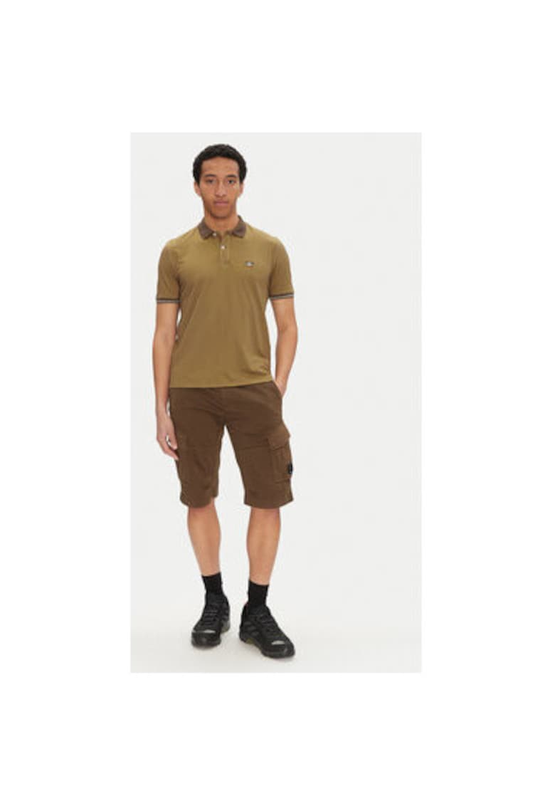 Tricou Polo barbati C P Company - 18CMPL130A006263G - Bumbac/Poliamida - Verde