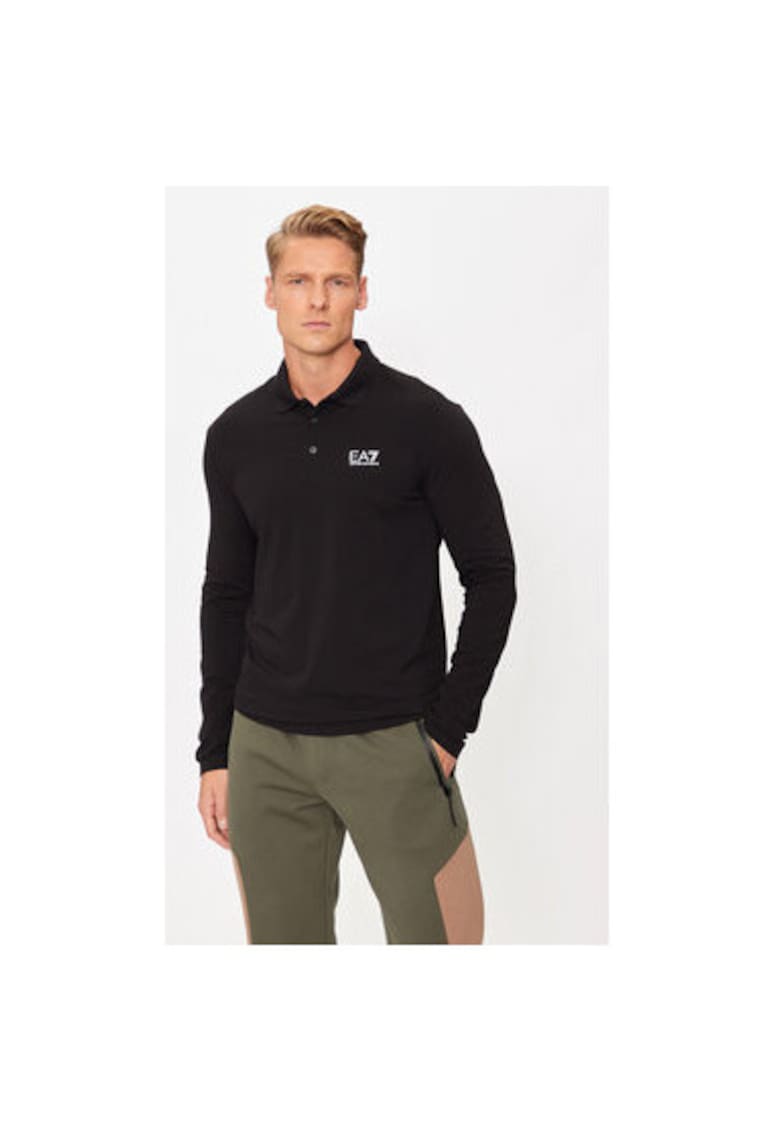 Tricou Polo barbati Emporio Armani - 8NPF15 PJVQZ - Bumbac/Elastan - 3XL INTL - Negru