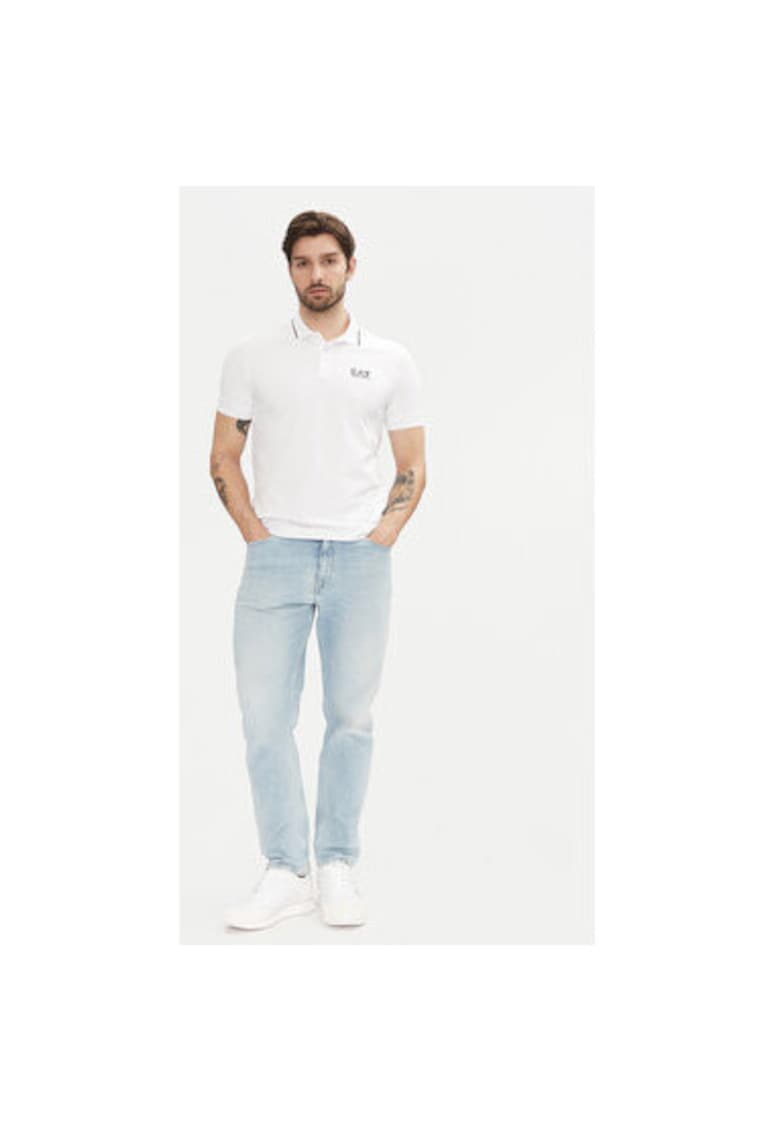 Tricou Polo barbati Emporio Armani - 8NPF16 PJVUZ - Bumbac - 3XL INTL - Alb