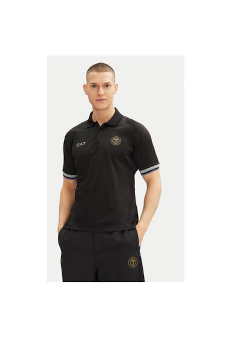 Tricou polo barbati Emporio Armani - 7M000257 AF13537 - Poliester - Negru