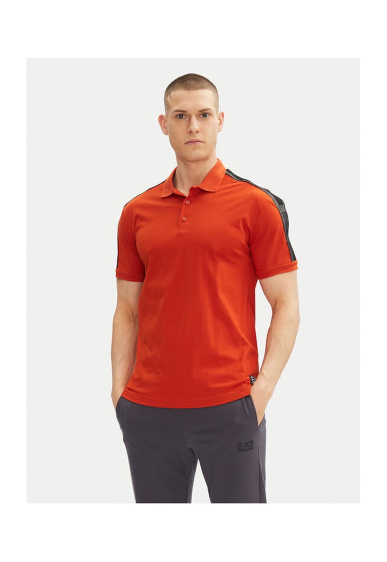 Tricou polo barbati Emporio Armani - 7M000139 AF10375 - Bumbac - Portocaliu - Portocaliu