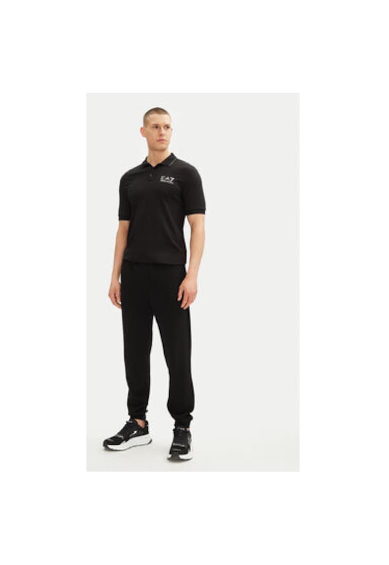 Tricou Polo barbati Emporio Armani - 7M000300 AF13739 - Viscoza/Poliamida - Negru