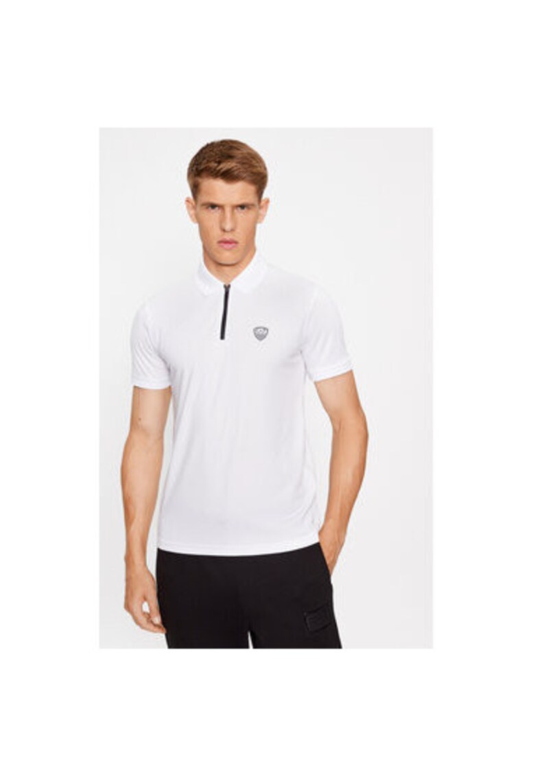 Tricou Polo barbati Emporio Armani - 8NPF13 PJRGZ - Viscoza/Poliamida - Alb - Alb