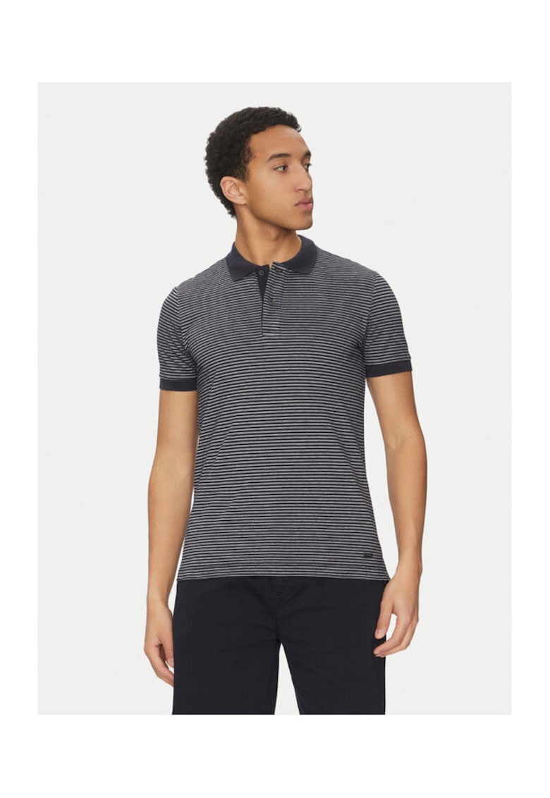 Tricou polo barbati M5510N-T3250 - Bumbac - Bleumarin - Bleumarin