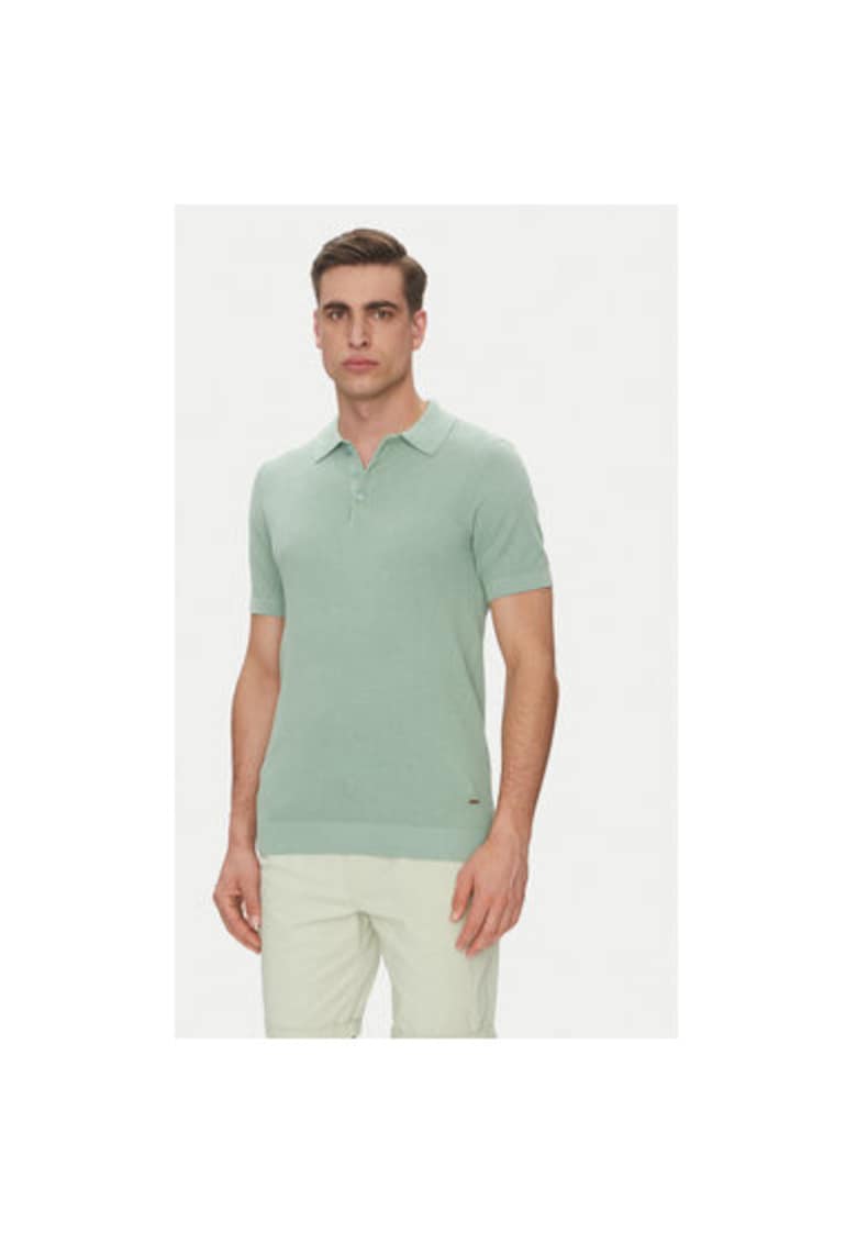 Tricou Polo barbati INVORM 30-485 - Bumbac/Poliester - Verde - Verde