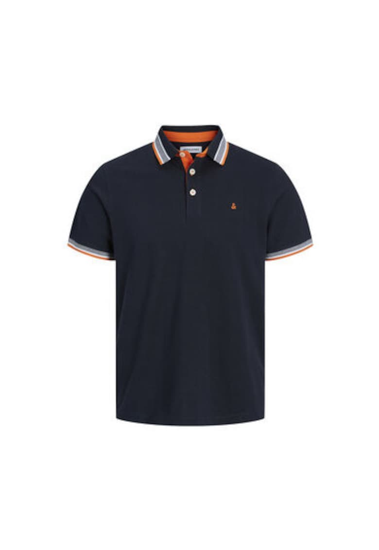 Tricou polo barbati Jack Jones - 12136668 - Bumbac organic - XS INTL - Bleumarin