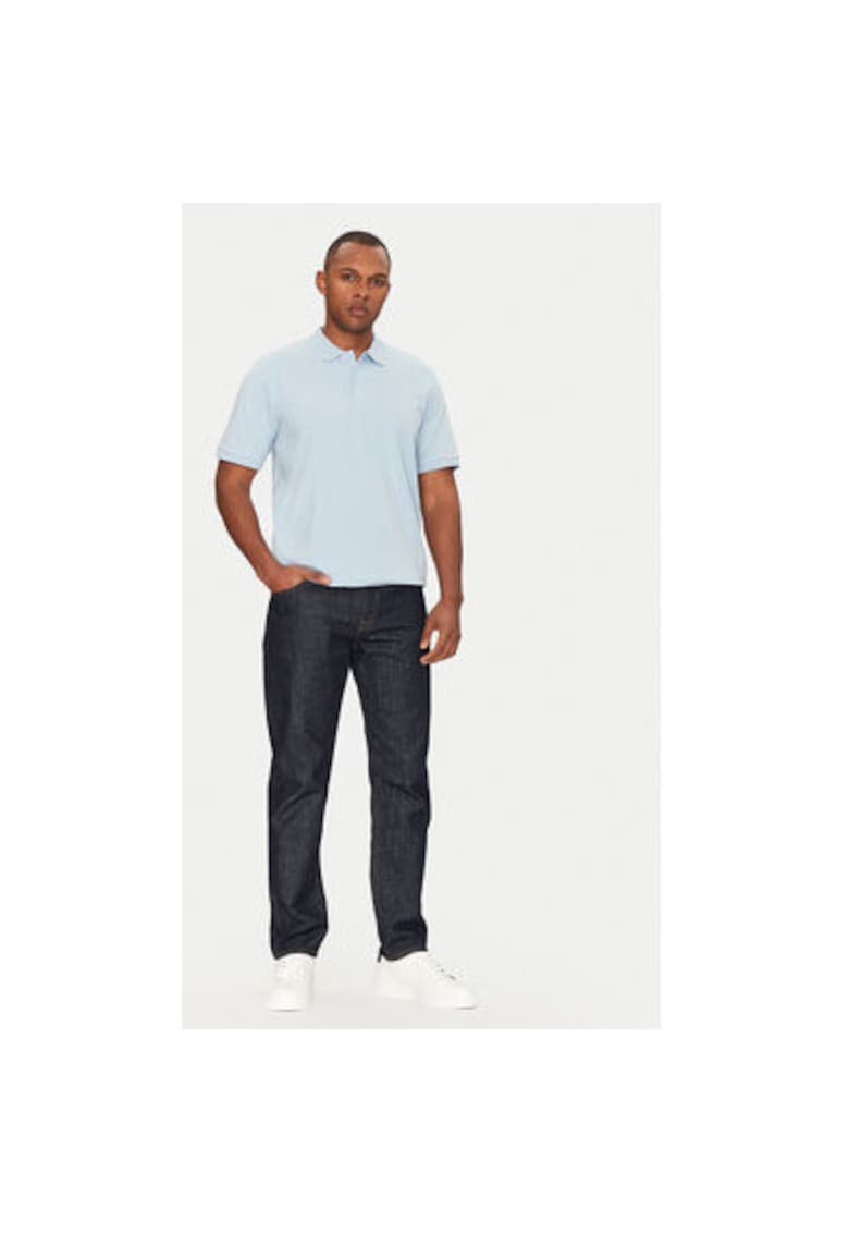 Tricou polo barbati Jack Jones - 12268227 - Bumbac - Albastru deschis
