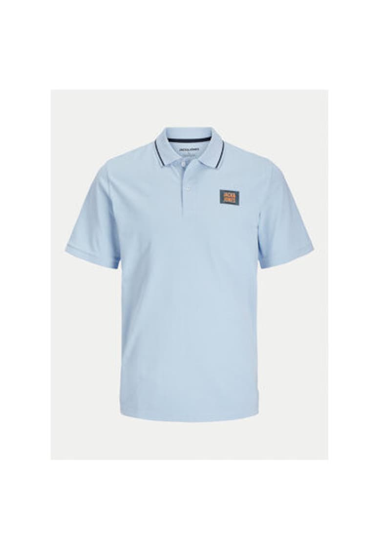 Tricou polo barbati Jack Jones - 12269238 - Bumbac - 2XL INTL - Albastru deschis