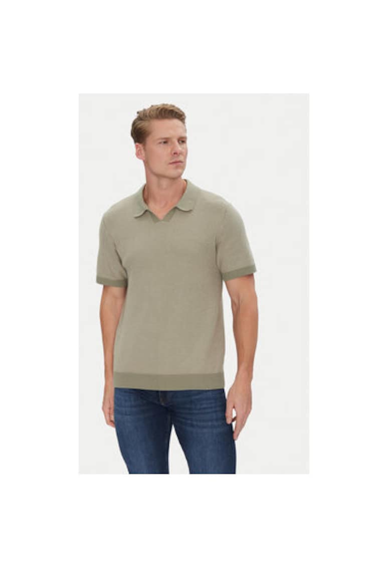 Tricou polo barbati Jack Jones - 12273012 - Bumbac - Verde