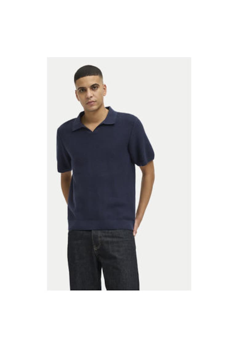 Tricou polo barbati Jack Jones - 12273012 - Bumbac - Bleumarin