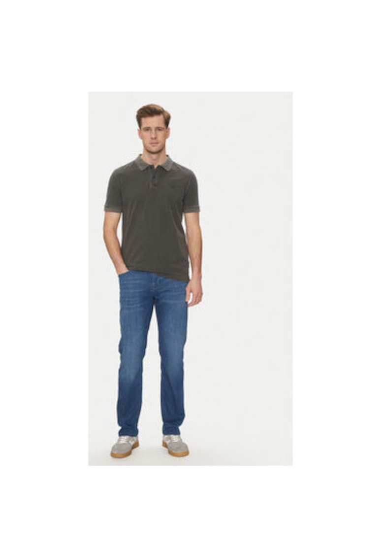 Tricou Polo barbati  10019371 30045619 - Bumbac organic - Negru