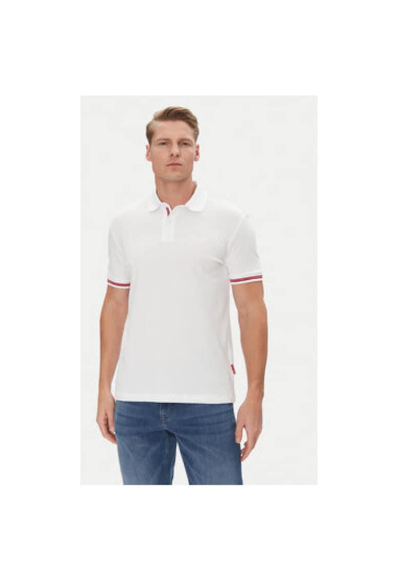 Tricou Polo barbati  10019361 30046012 - Bumbac - Alb