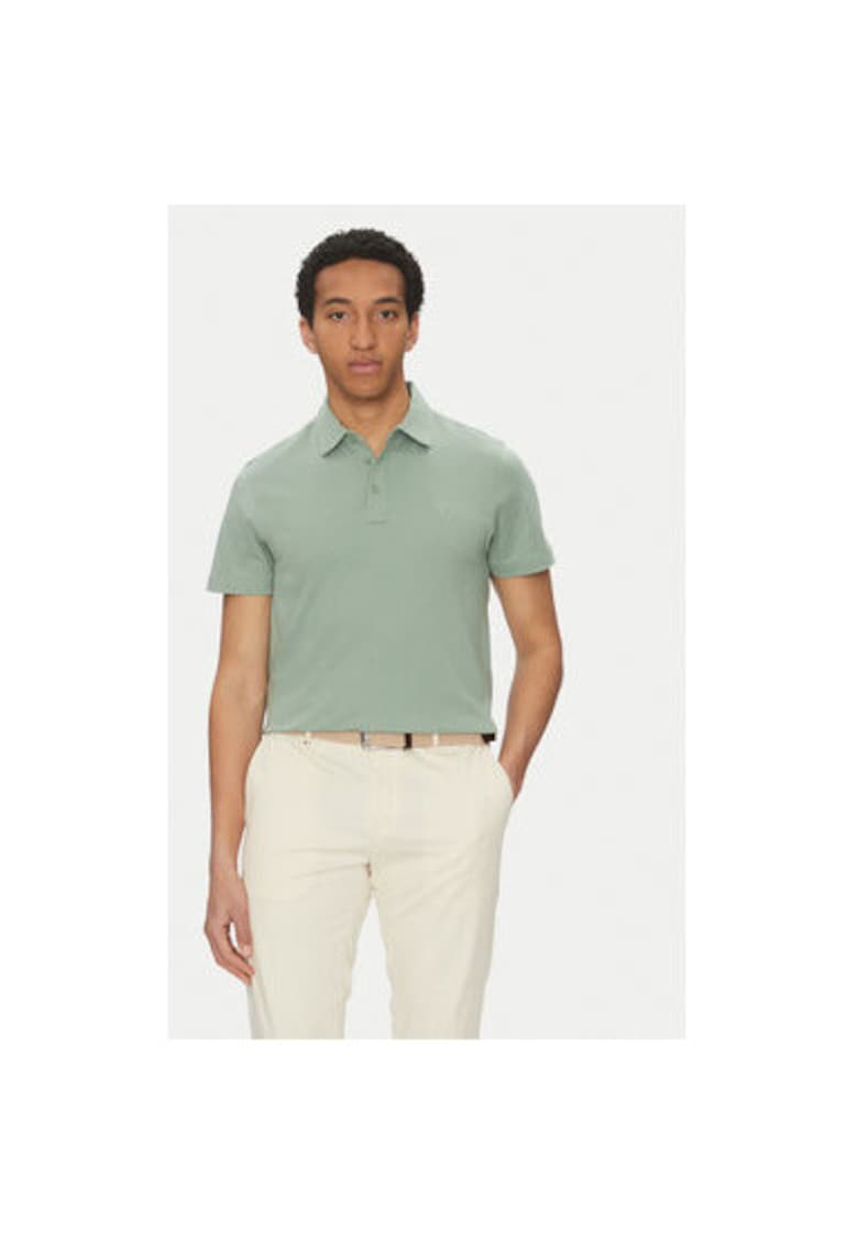 Tricou polo barbati  10019307 30045540 - Bumbac organic - Verde