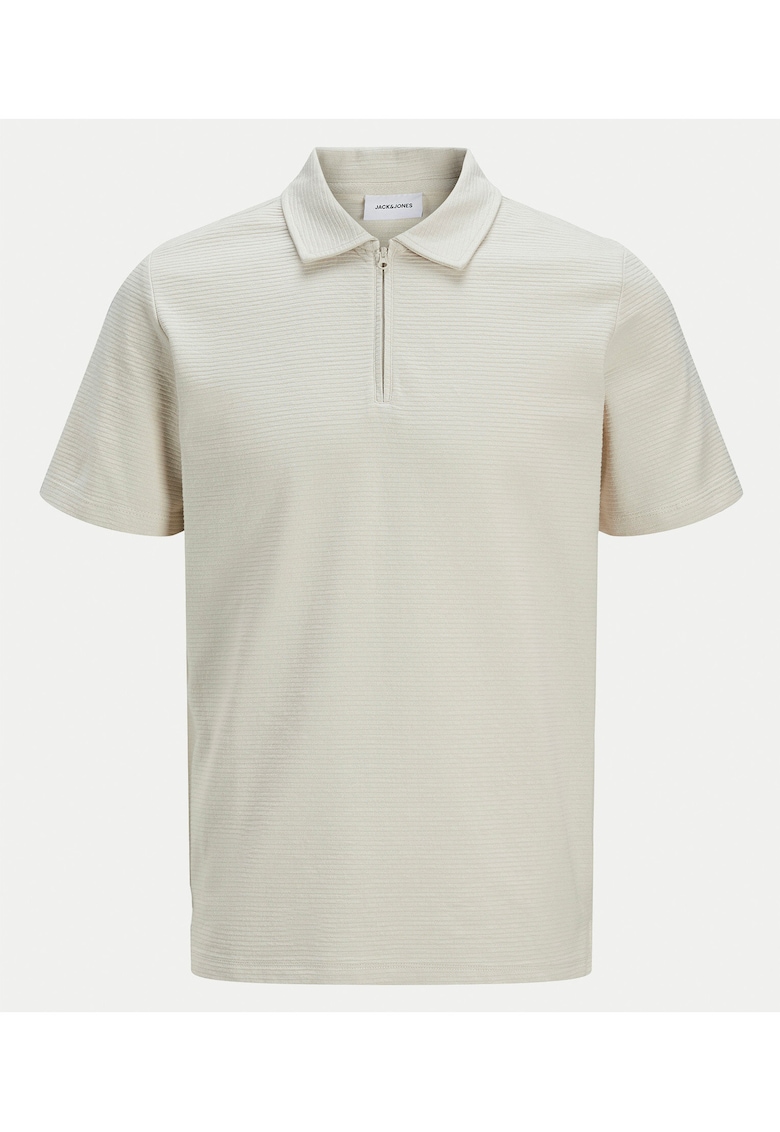 Tricou Polo barbati Jack Jones - 12269338 - Bumbac/Poliester - Bej