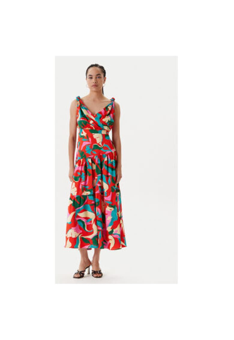 Rochie de vara dama  251-RBY.F - Poliester reciclat - Multicolor