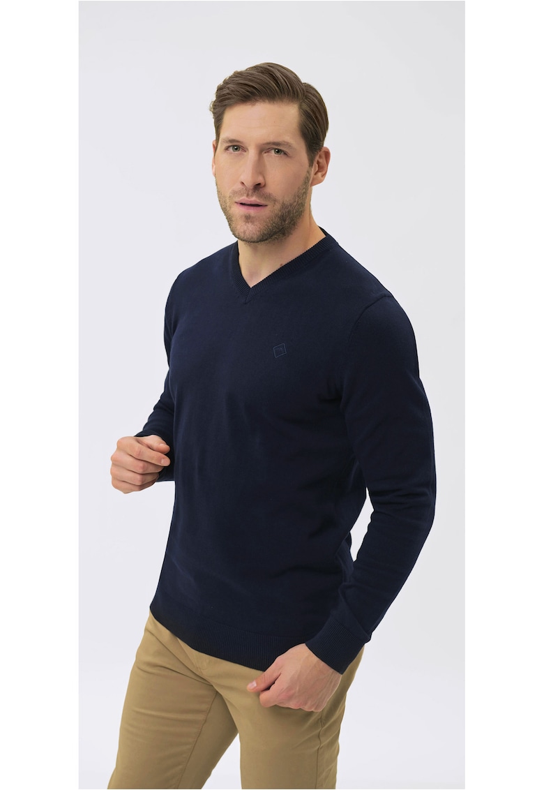 Pulover cu decolteu in V pentru barbati