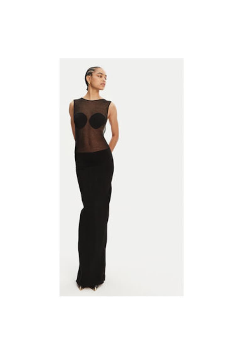 Rochie dama 25E251KN5922434 - Viscoza/Poliester - Negru - Negru