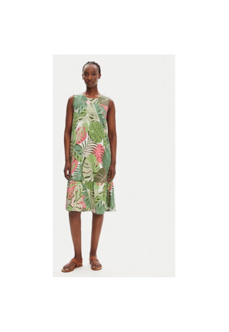 Rochie de vara dama 13002032 - Bumbac/Modal - Verde
