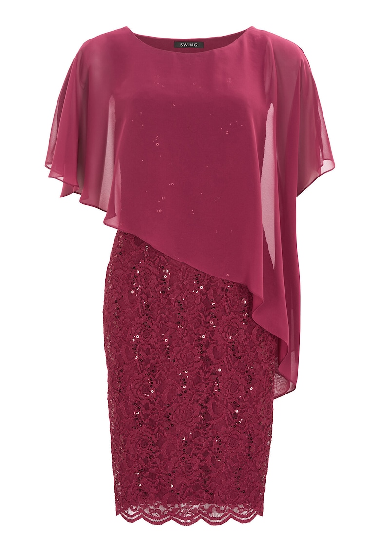 Rochie dama 77760410 - Poliester - Visiniu