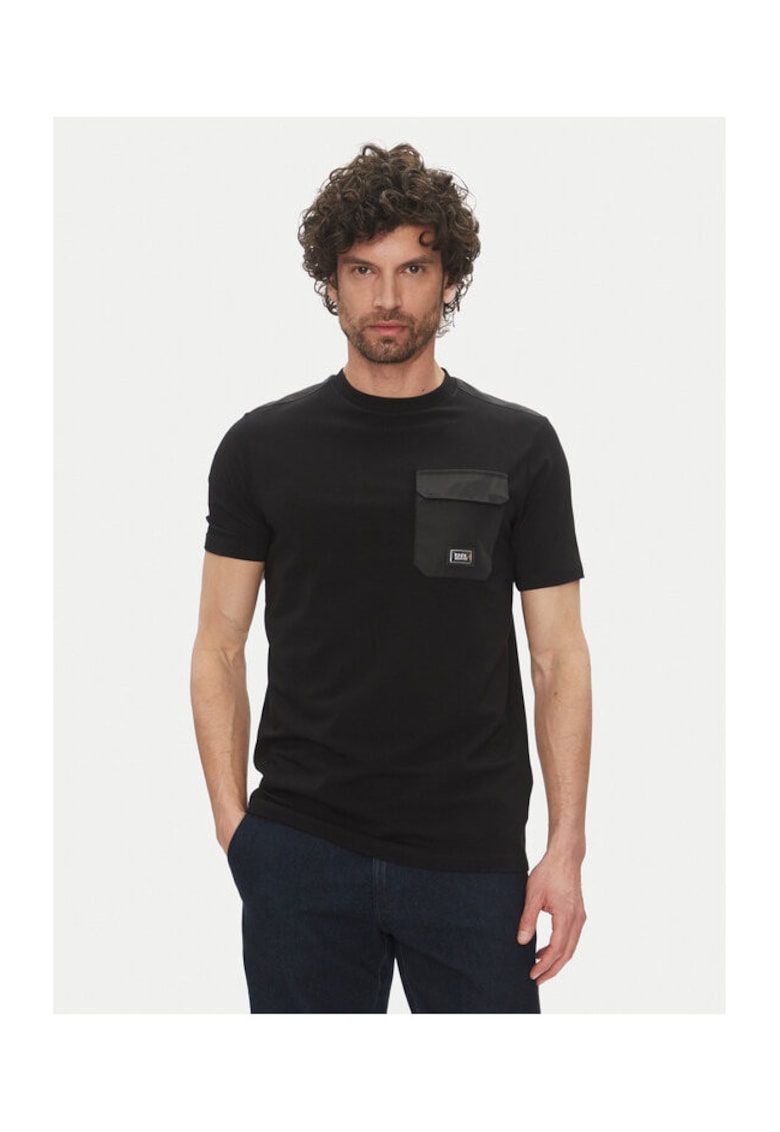 Tricou barbati 755037 552221 - Bumbac organic - Negru - Negru