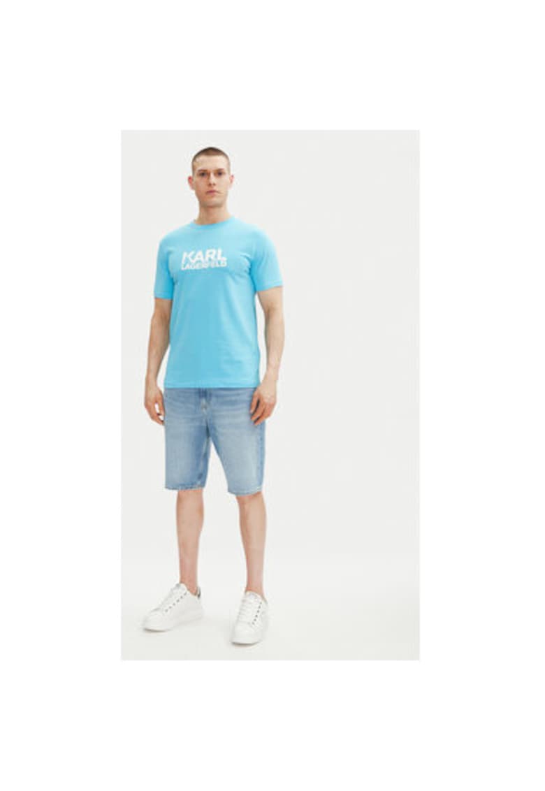 Tricou barbati  755087 552235 - Bumbac - Albastru deschis