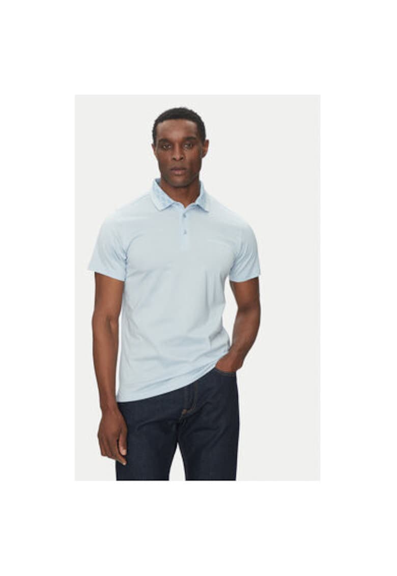 Tricou polo barbati 745001 552200 - Bumbac - Albastru Tricou polo barbati 745001 552200 - Bumbac - Albastru