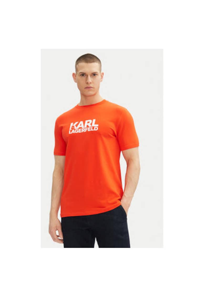 Tricou barbati 755087 552235 - Bumbac - Rosu