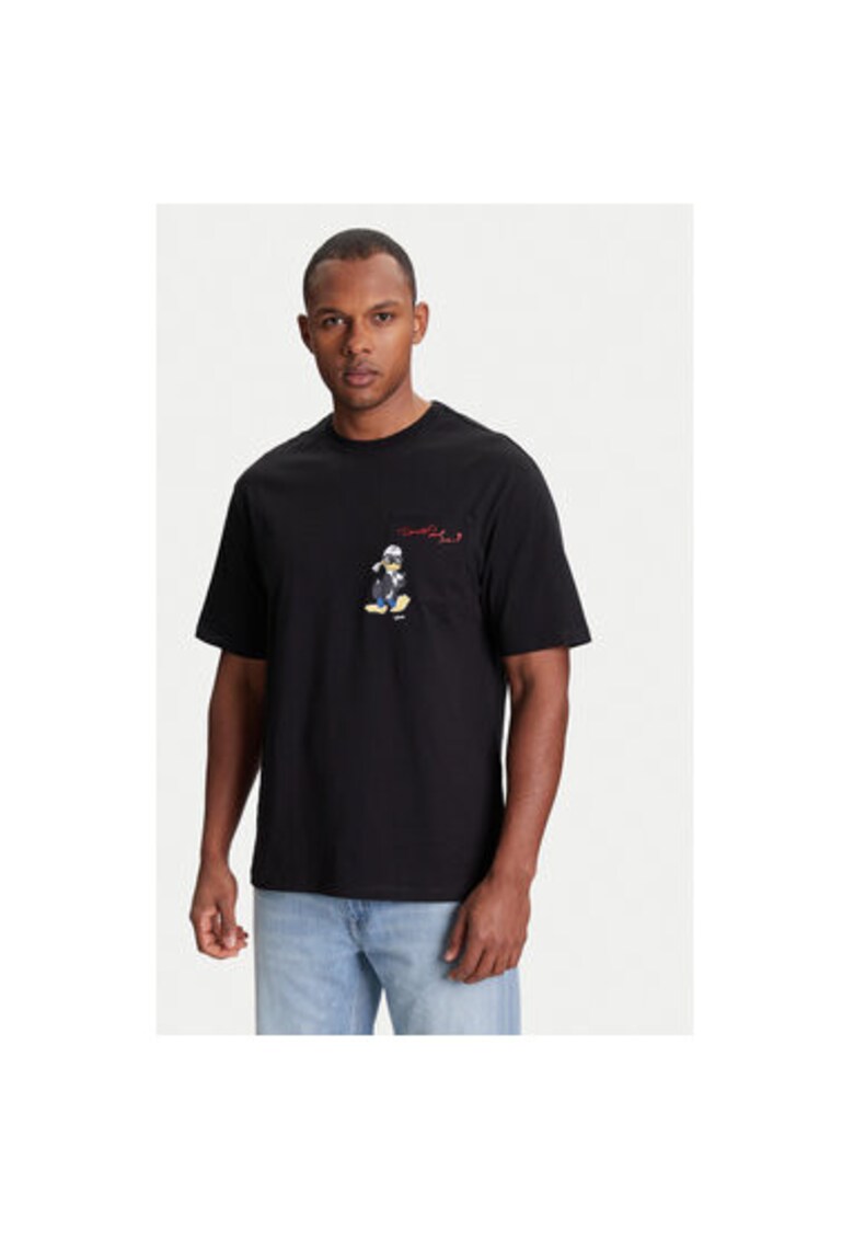 Tricou barbati 755097 553270 - Bumbac organic - Negru - Negru