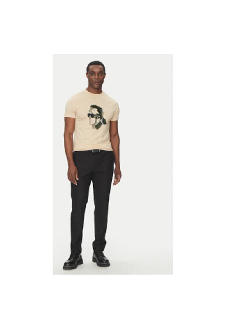 Tricou barbati 755067 552241 - Bumbac - Bej