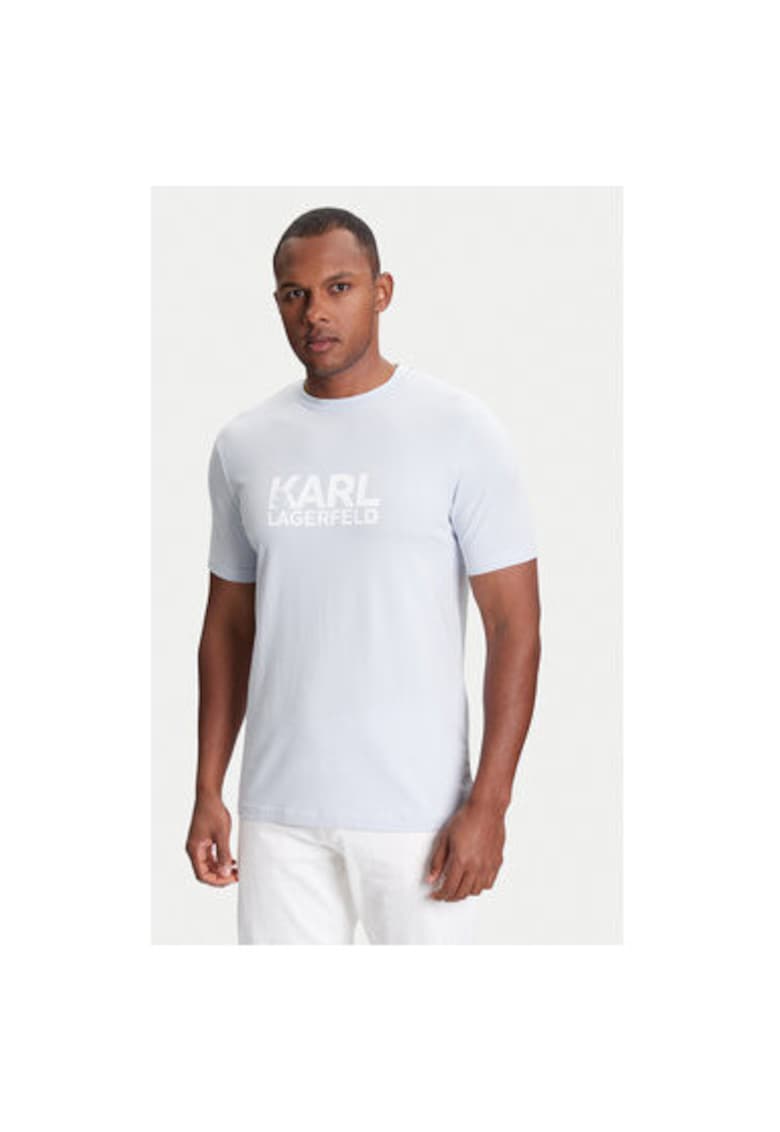 Tricou barbati 755087 553235 - Bumbac - Albastru deschis