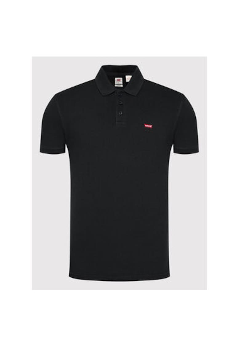 Tricou polo barbati Levi S - 35883 - Bumbac - XS INTL - Negru