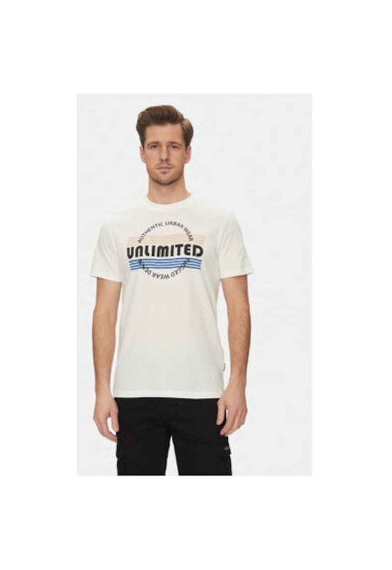Tricou barbati 20718276 - Bumbac - Alb - Alb