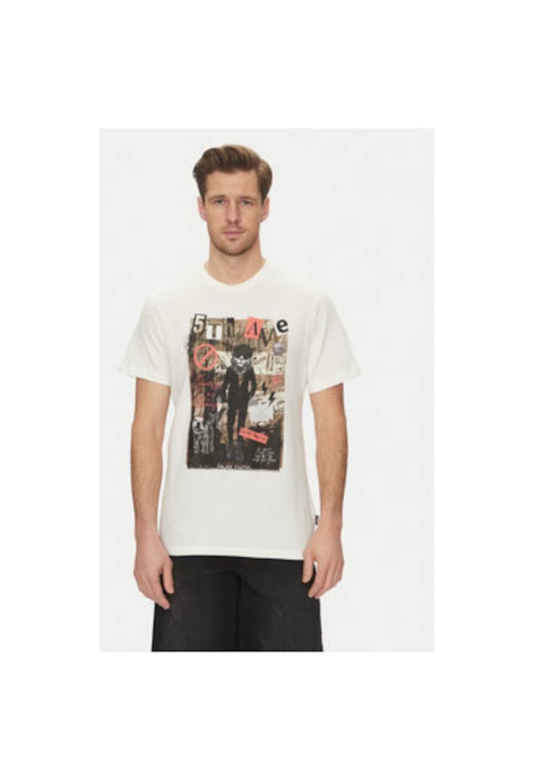 Tricou barbati 20717965 - Bumbac - Alb - Alb