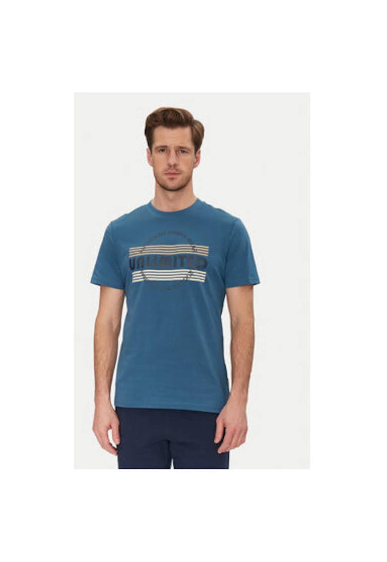 Tricou barbati 20718276 - Bumbac - Albastru - Albastru